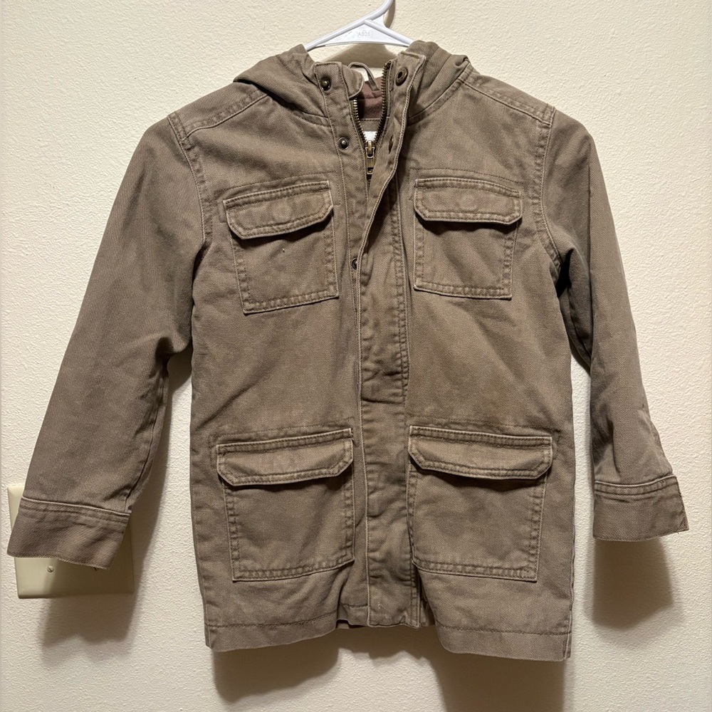 Cat & Jack Boys Olive Hooded Jacket